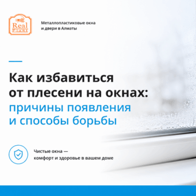 Плесень на откосах пластикового окна и конденсат на стекле зимой
