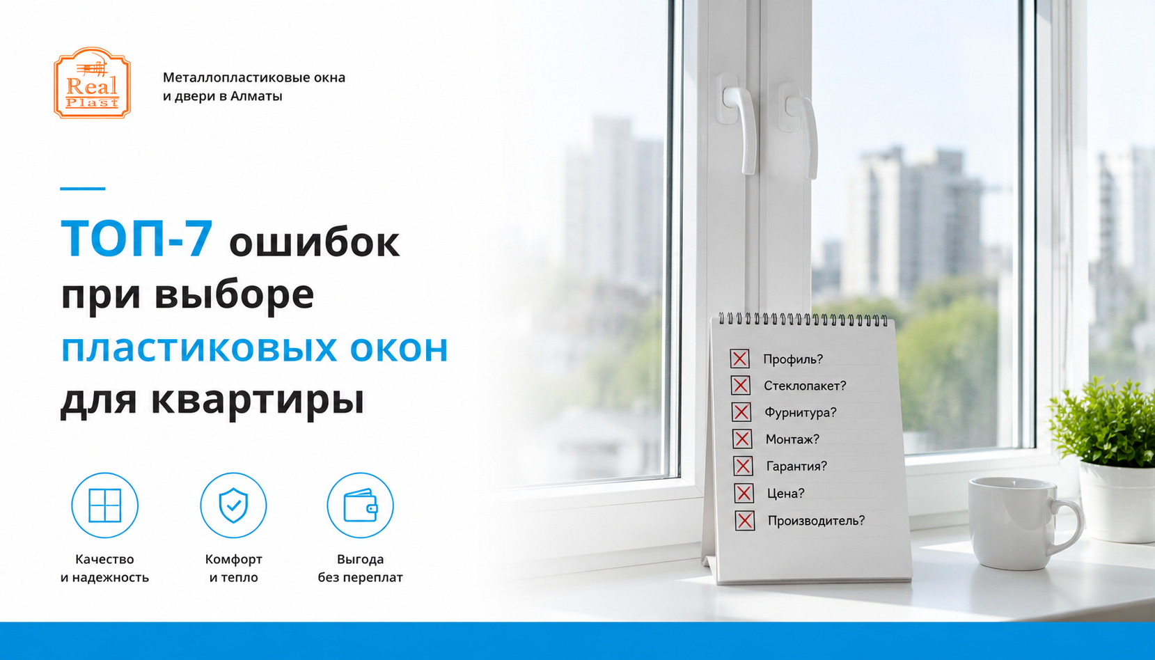 ТОП-7 ошибок при выборе пластиковых окон для квартиры перед покупкой
